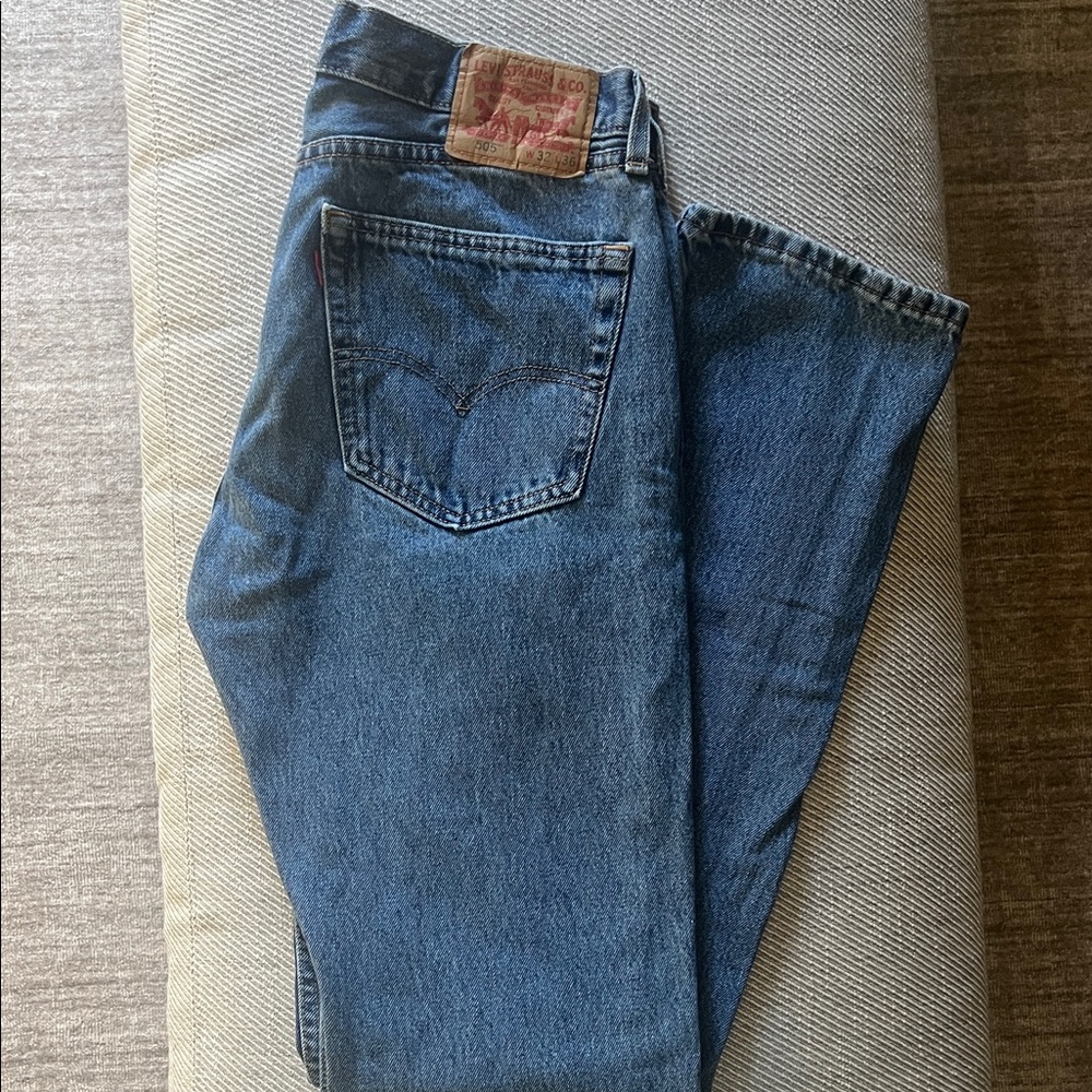 Levi's Men's 505 Classic Straight Blue Jeans